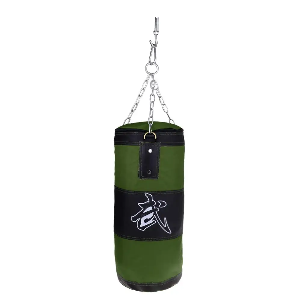 Home Punching Sandbag Martial Art Kickboxing Training Olive Green