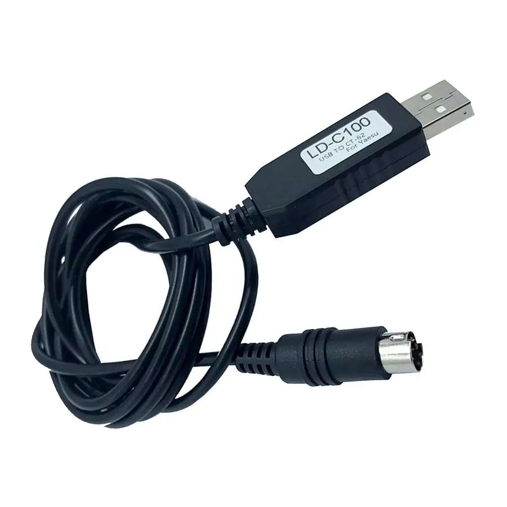 LD-C105 1.5m USB to GATTO Din6 Programmed Cable for  TS-440  TS-680