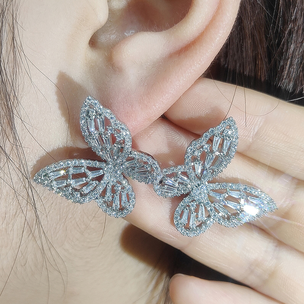 3er-Pack 2026 Neuer Luxus Schmetterling Silberfarben Braut Dubai Hochzeit Für Frauen Damen Jubiläumsgeschenk Schmuck Großhandel J7586 – Detail 4