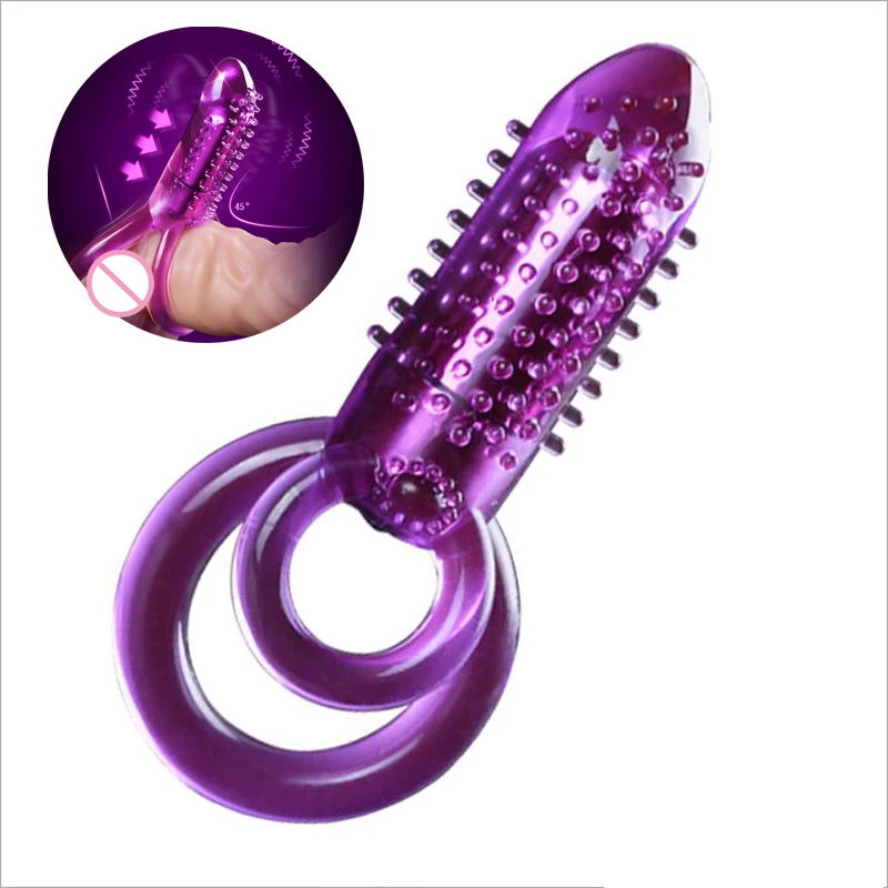 Bespoke Penis Ring Vibrating G Spot Clitoris Stimulator Double Ring Cock Male Dildo Bullet Massage Vibrator Adult Toys for Couple S0ce798dc79274cf286fbf83ff178d7006