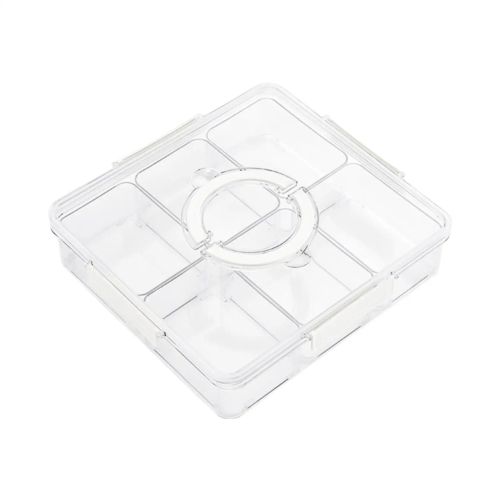 Snack Container Fruits Food Storage Box Snacks Reusable Divided Serving Tray