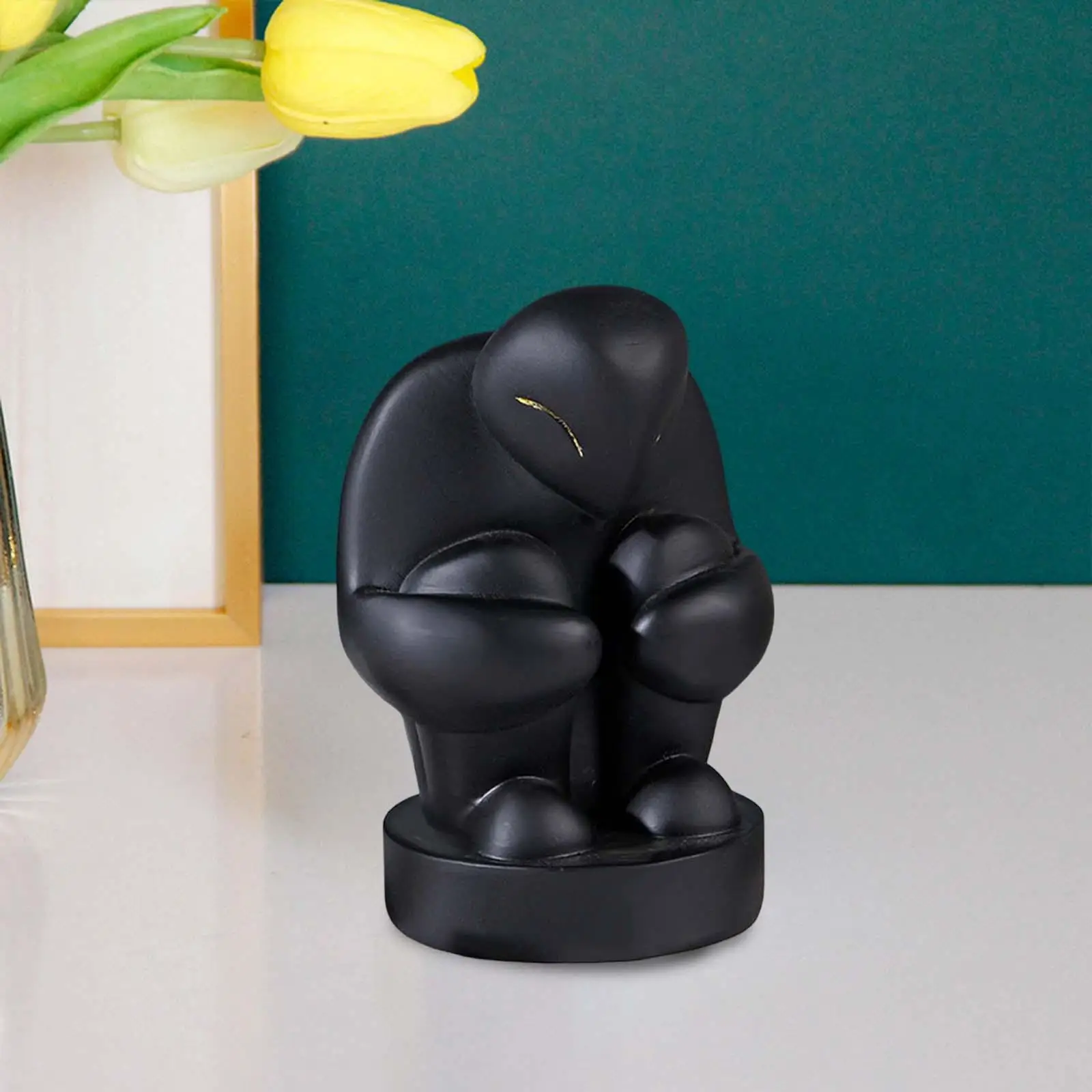 Nordic Thinker Resin Statue Desktop Collectible Figurines Modern Crafts Art Silent Man Sculpture for Accessories Window Display