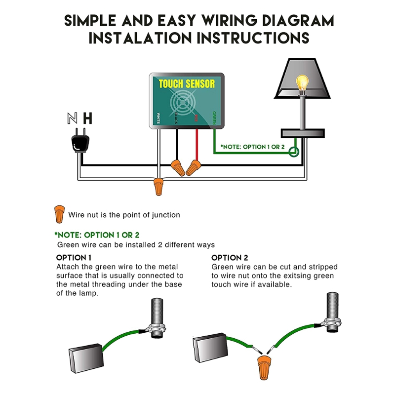 wiring a touch lamp