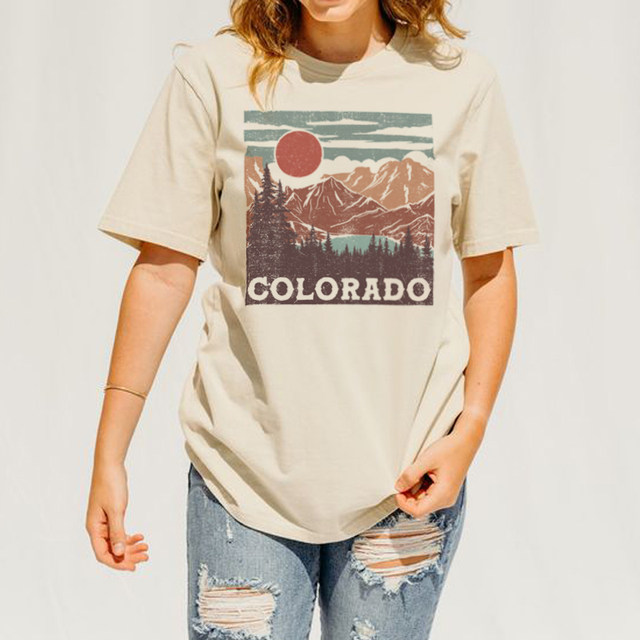 Get High in the Rockies Tee Colorado Gifts for Women -   Womens graphic  tees vintage, Graphic tees women, Graphic tees vintage