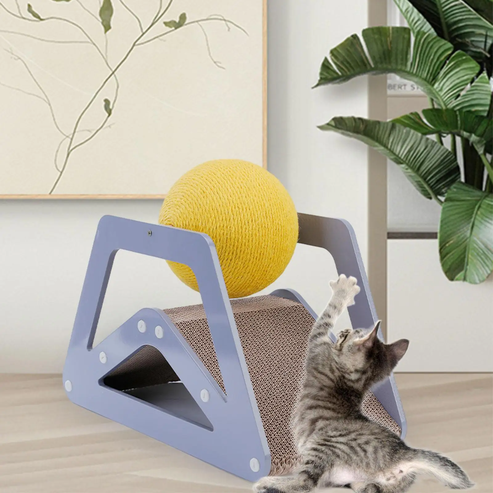 Sisal Cat Scratching Ball Lounge Bed Pet Supplies Sisal Cat Scratch Post for Sleeping Playing Rest Small Medium Large Cats Kitty