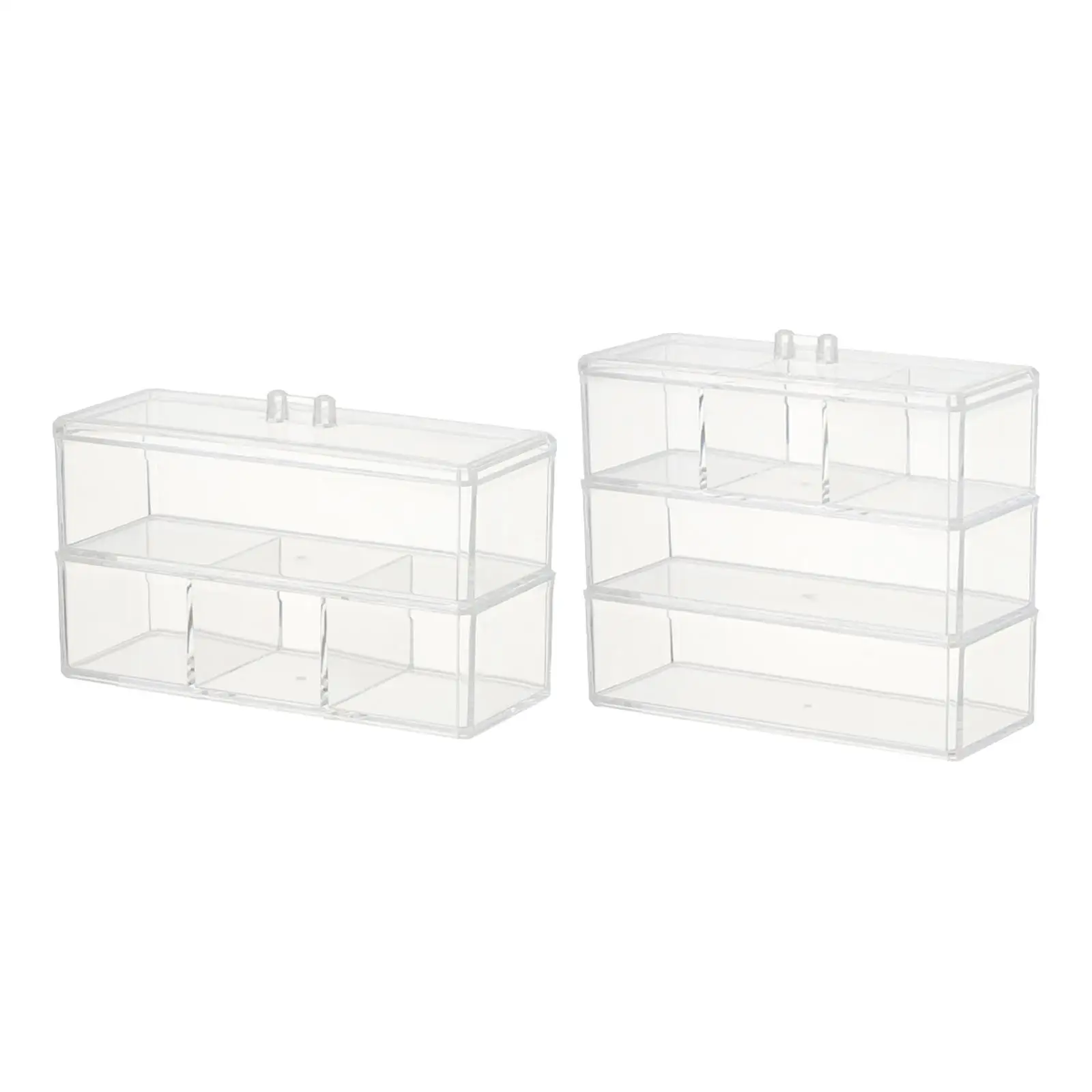 Desk Organizer Storage Box Office Stackable Acrylic Jewelry Cabinet Portable