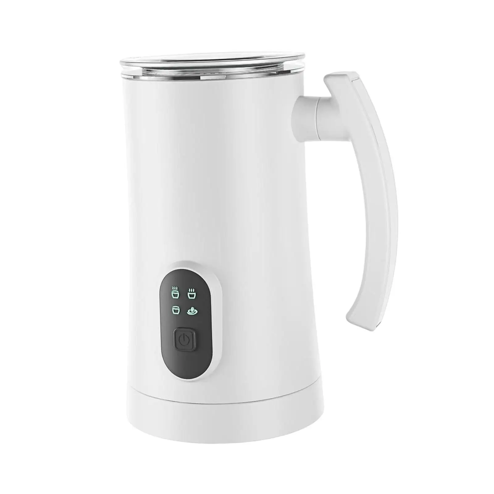 4 in 1 Electric Milk Steamer Portable Stainless Steel Hot and Cold Milk Frother Latte Foam Making Automatic Milk Warmer