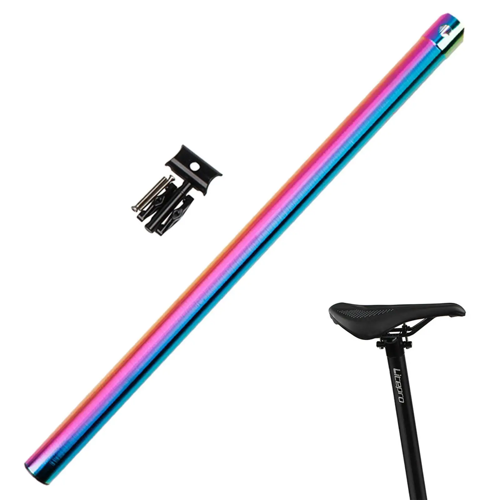 Folding Bike Aluminum Alloy Seat Post Super Light Seat Tube Rod Seatpost 31.8* for Cycling Accessories