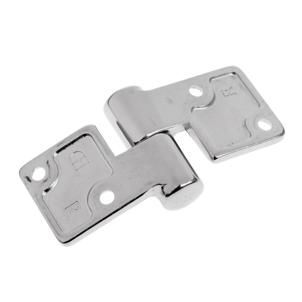 316 Stainless Right / Hinge for Boat, RVs (3.54 x 1.5 inch) - Silver