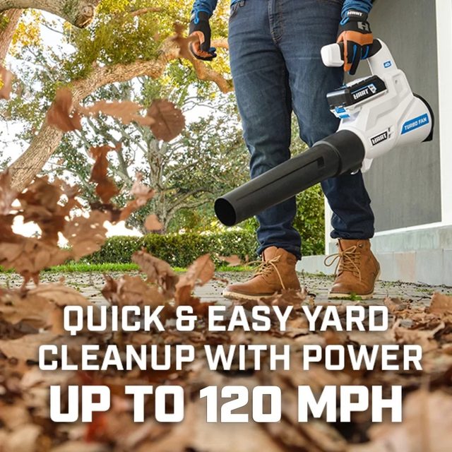 40-Volt Cordless Sweeper/Blower, 120 MPH, Lithium-Ion Battery