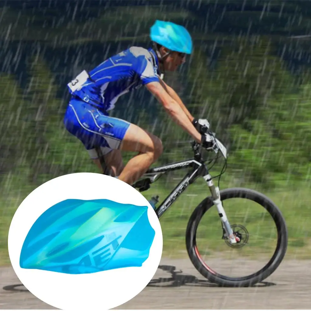 Waterproof Bike Helmet Cover Cycling Bicycle Helmet Rain Cover Road Bicycle Helmet Water Snow Cover
