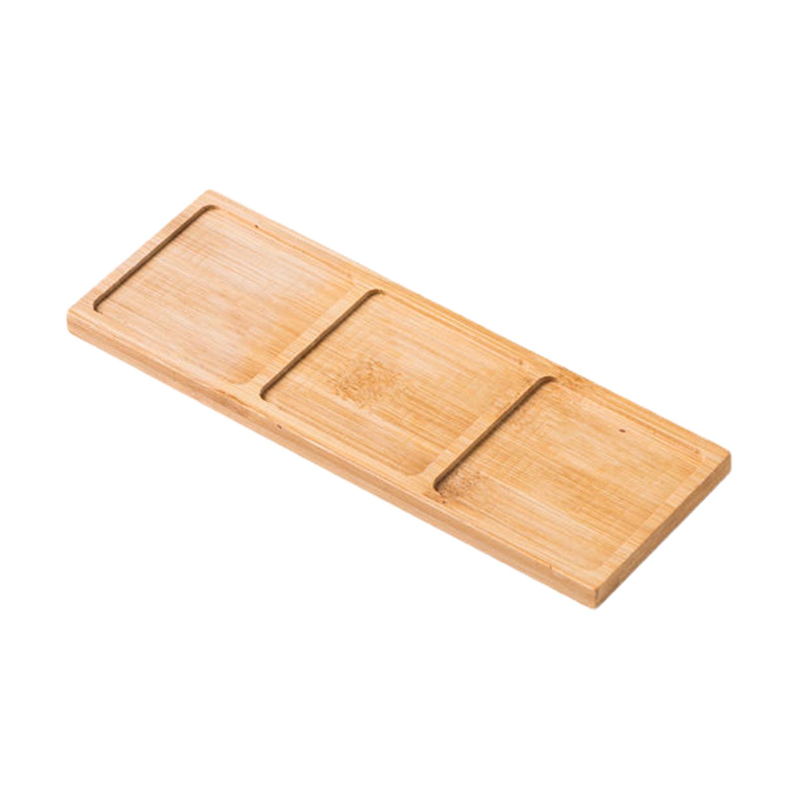 Modern Wooden Service Tray Tea Cup Tray for Countertop Toilet Bathroom