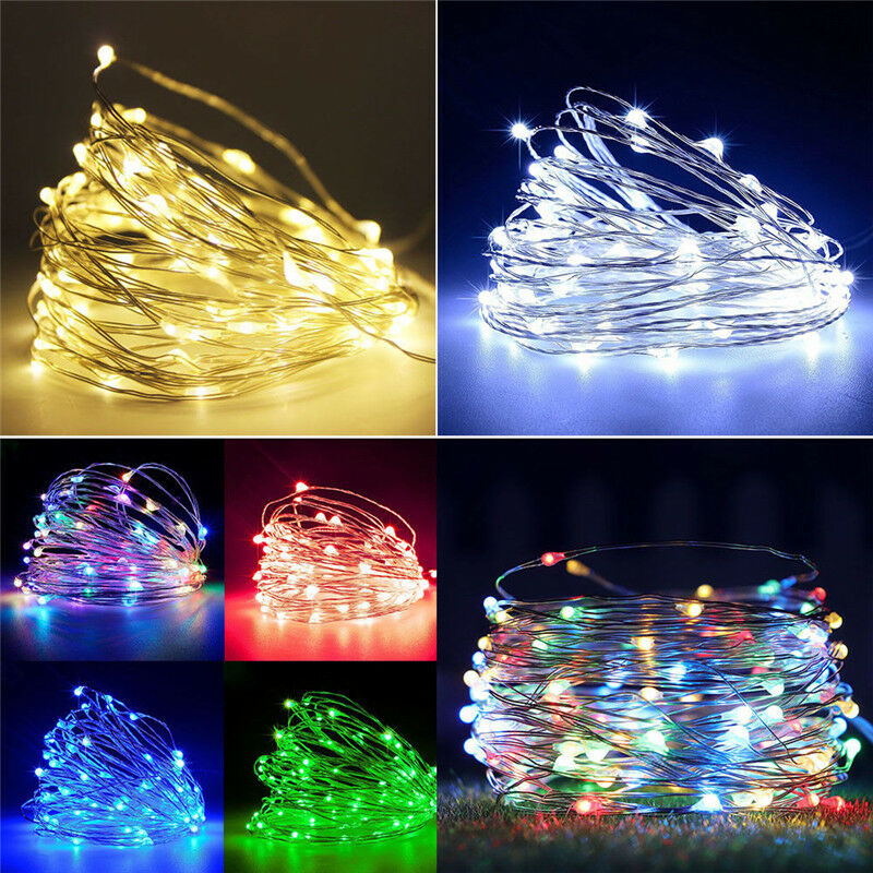 String Lights 1-20M Waterproof Wire Garland Fairy Lights Birthday Wedding Valentine Christmas Decor Holiday Outdoor Garden Party
