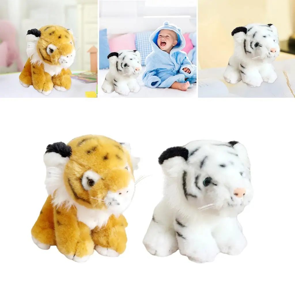 Creative Soft Tigers Plush Toys Staffed Animal Doll 15cm for Kids Parties