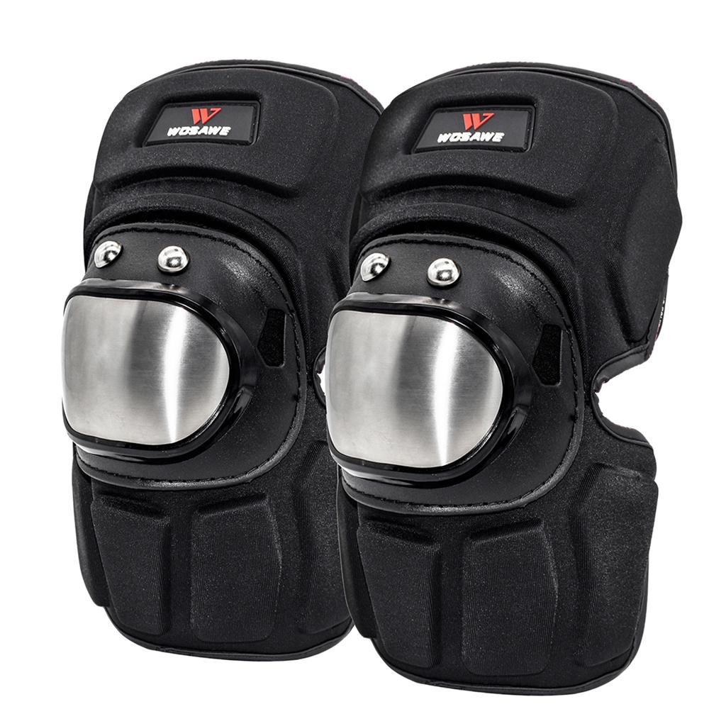 4Pcs Motorcycle Elbow and Knee Pads,Motorcycle Elbow Knee Shin Protector Guard Set Black Motocross Knee Protective Gear