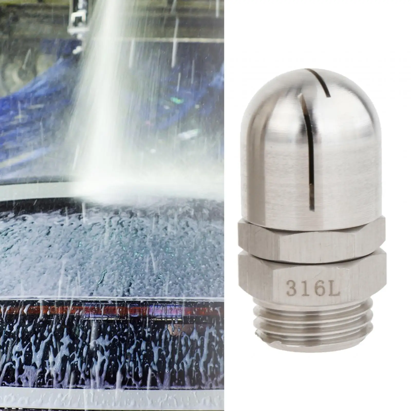 Tank Cleaning Tool Stainless Steel Rotary Cleaning Connector Fittings Rotary Spray Ball Rotating Container Washing Spray Nozzle