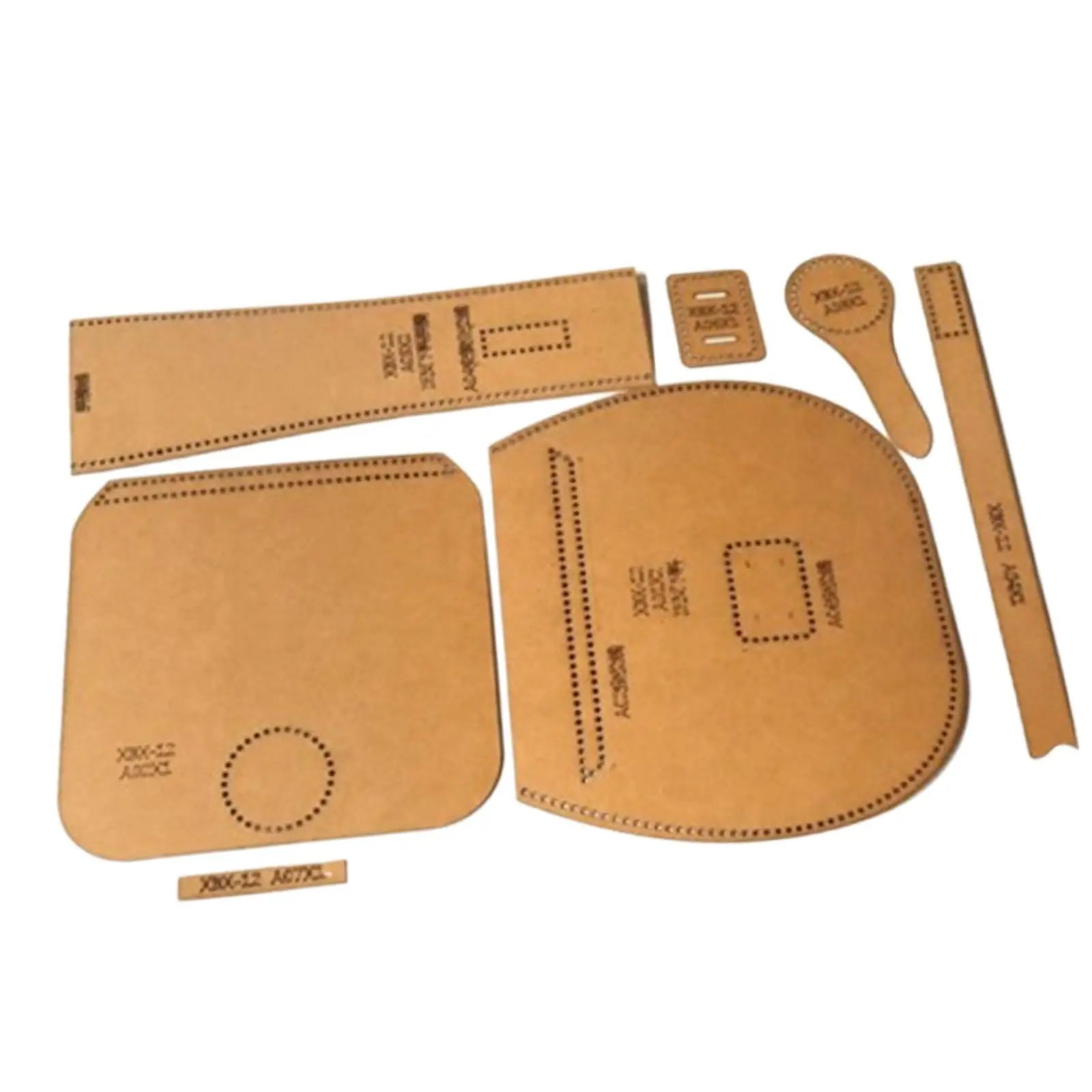7Pcs Leather Stencils Patterns Bag Templates Handbag Make Sewing Tool Tote Bag Design Bag Template Ruler for Leather Craft
