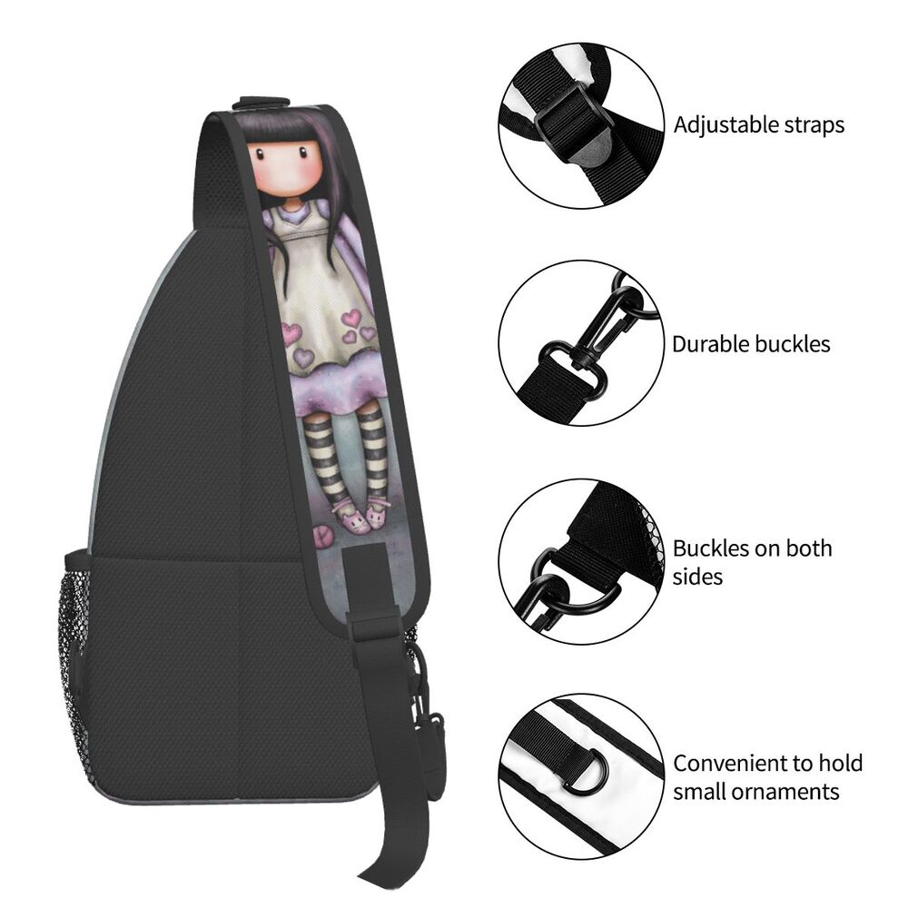 Peito Bag Cartoon Ombro Mochila Daypack para