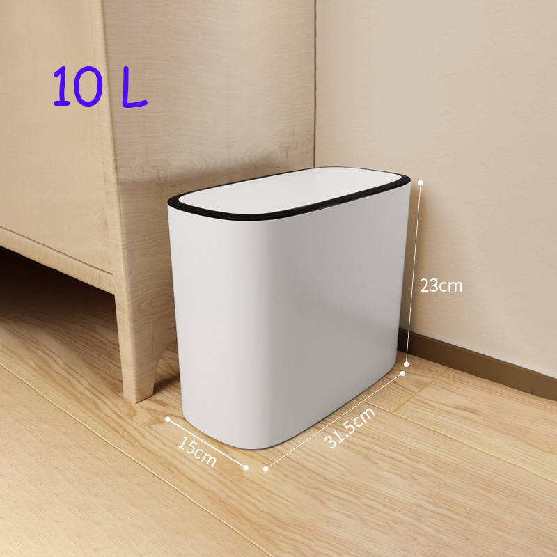 Title 23, 14L Bathroom Waste Bins Press type trash can wi...