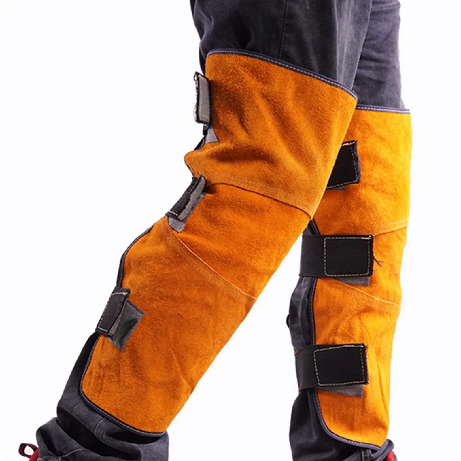 Welding Leg Covers Fireproof Anti Slip Heat Resistant for Welder Anti Scald Leg Cover Sleeve Wraps Leg Protection Knee Protector