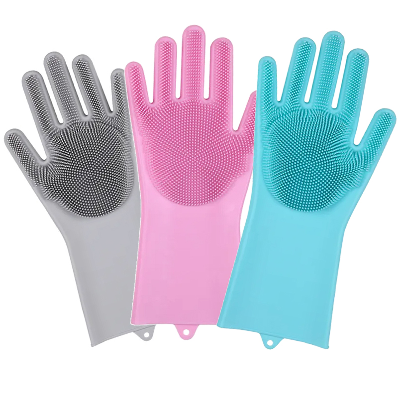 Gant M Nage Vaisselle Gants Magiques En Silicone Pour La Vaisselle Purateur De Livres Ponge De