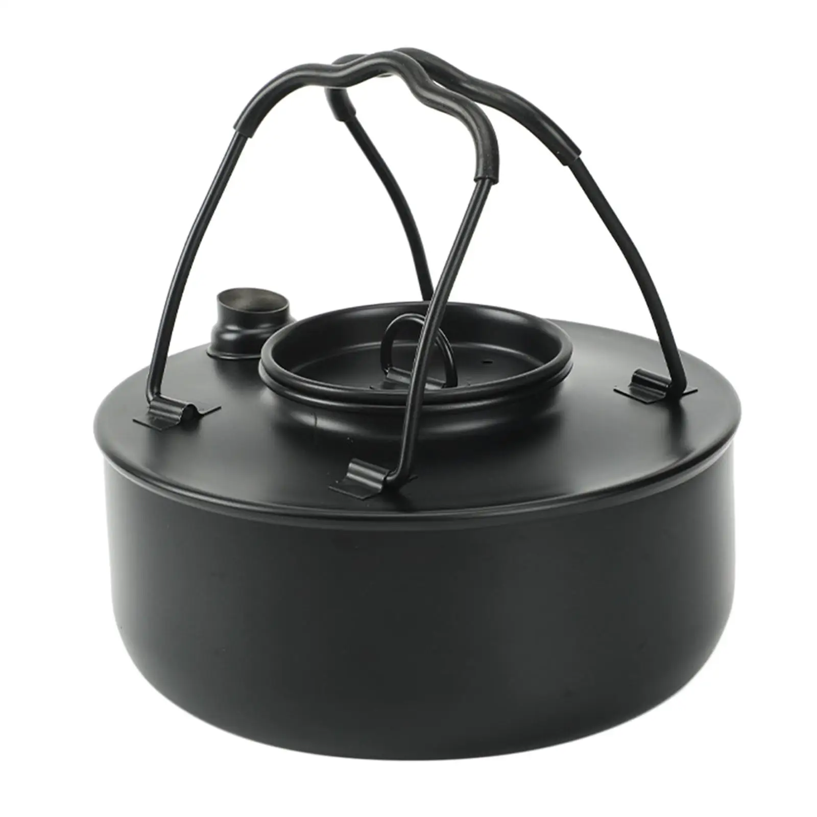 Portable Outdoor Stove Pot Teapot Kitchenware Backpack Fishing Anti Scald Handle Camping Kettle for Tea Coffee Open Fire Travel