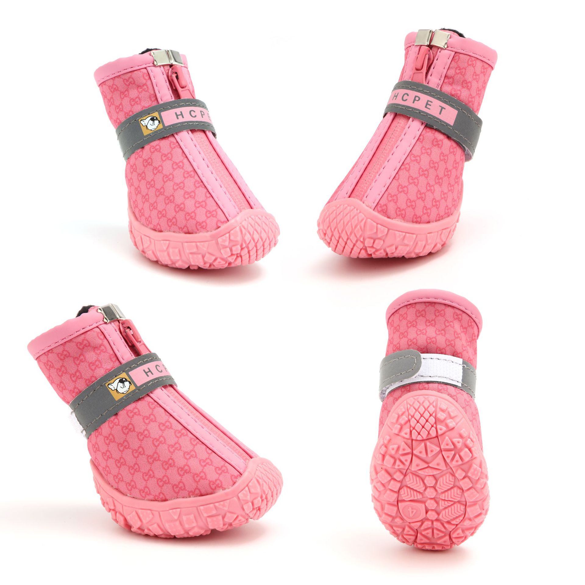 Rosa New Dog Shoes Pet Products Novos Pet Shoes Botas Impermeáveis e