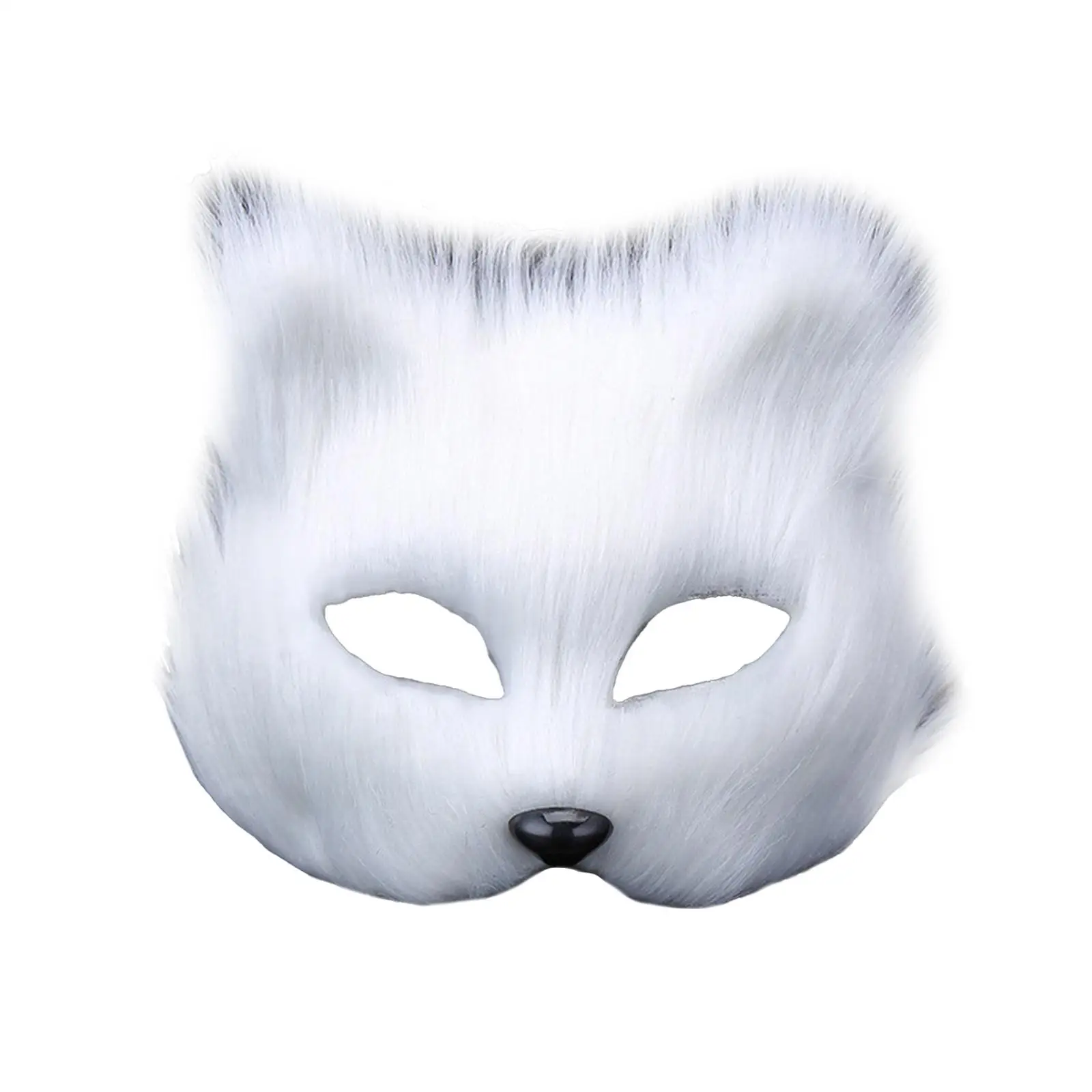 Furry Fox Mask Props Fancy Dress Bar Facial Cover Party Mask Holiday Evening Party Funny Club Carnival Mask Animal Cosplay Mask