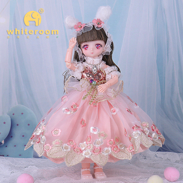 Bonecas Kawaii Face Anime para Meninas, vestido de princesa, brinquedo de  vestir DIY, brinquedos infantis, roupas fofas, presente de aniversário,  20cm, 1/8 Bjd, 23cm - AliExpress