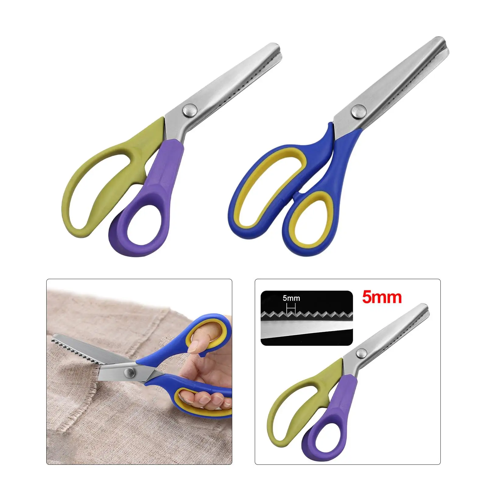 Cutting Fabric Cutter Sewing Tool Triangle Serrated Edges Handed Dressmaking for Home Quilting Cloth Needlework Handicraft