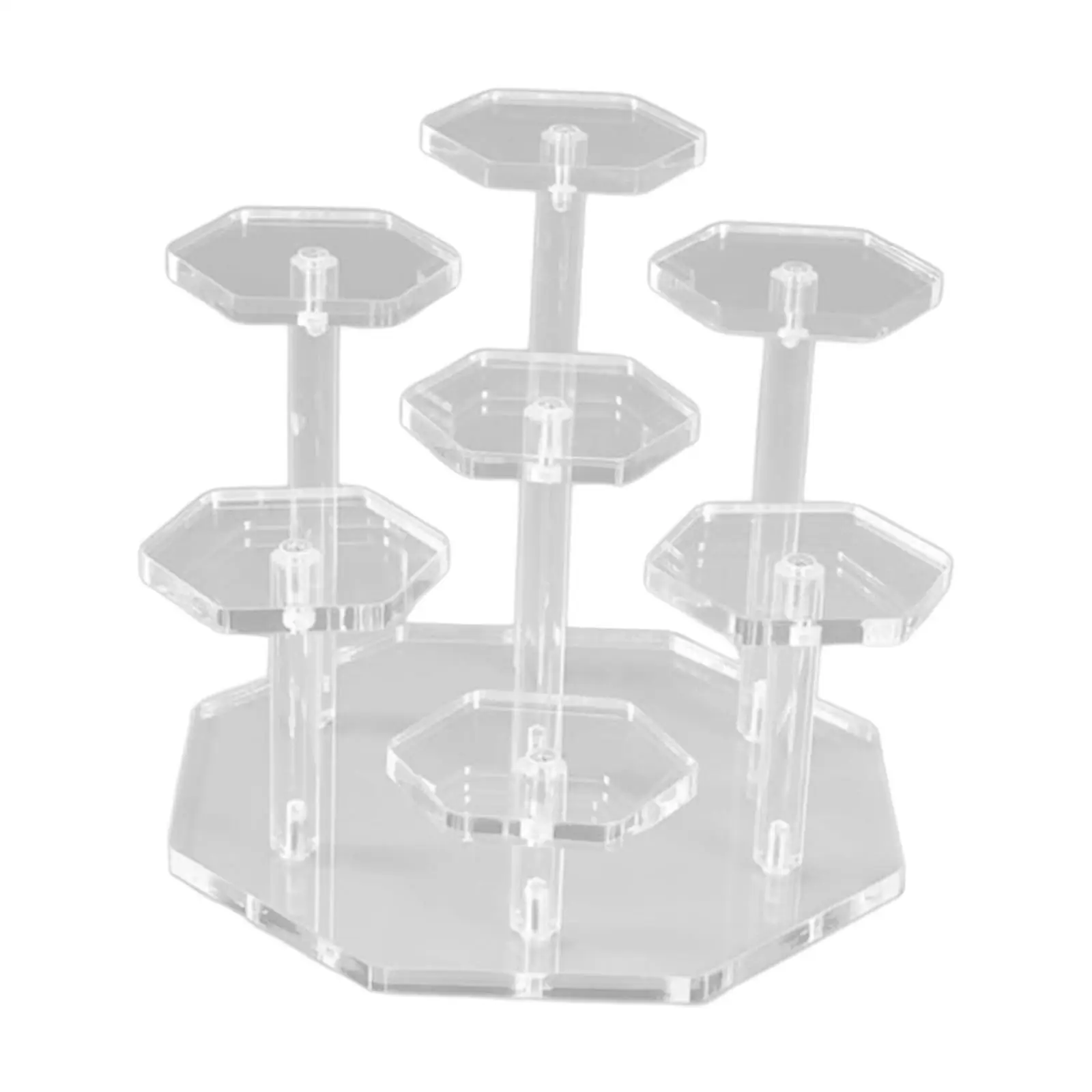 Display Stand Display Risers Collectibles Display Stand Acrylic Risers Organizer Holder for Toys Dessert Desktop Dolls