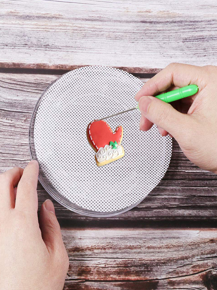 Description Picture 6 of itemAcrylic Square/Round Cookie Turntable Mini Cake Cupcake Decorating Turntable With Anti-Slip Silicone Mat Decaration Supplies 09