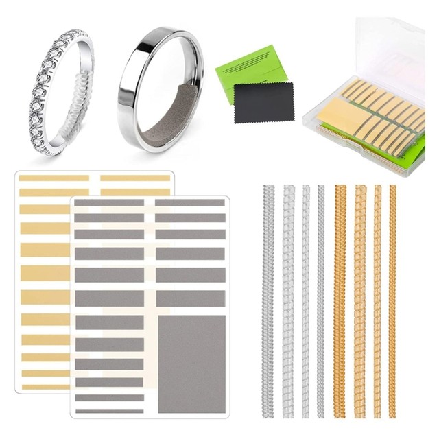 47Pcs Invisible Ring Size Adjusters Wedding Ring Guard Jewelry