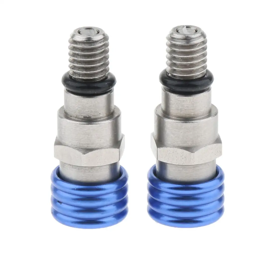 2 Pack M5x0.8 mm Motorcycle Brake Caliper Bleeder Screw Bolts Fork Air Bleeder Valves for  Motorbikes and  - 5 Colors