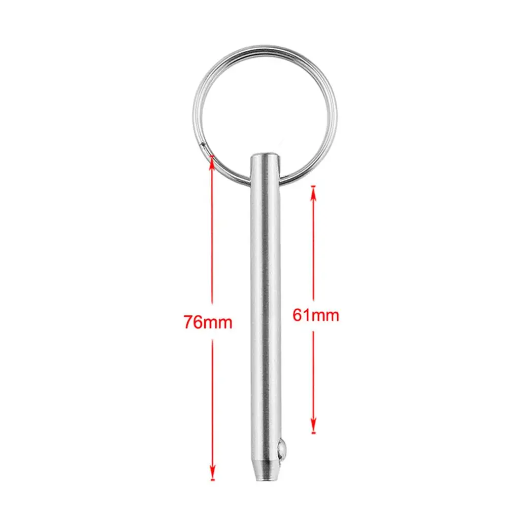 2x 316 Stainless Steel Quick Release 5x76mm Pin Bimini Boat Pin Detent