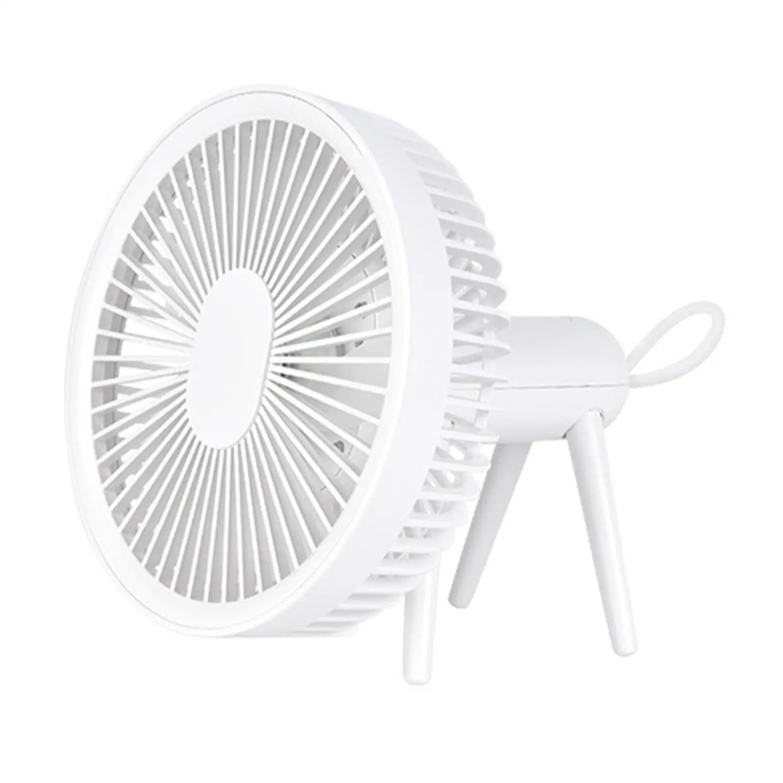 Personal Table Cooling Fan with Hook Quiet with Removable Bracket 4 Speeds USB Desk Fans for Hiking Outdoor Indoor Backpacking