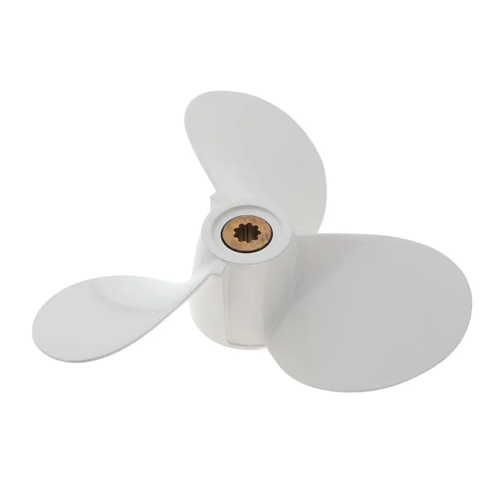 Marine Propeller 4/5/6 HP 6.30inch White for 7 1/2 x 8-BY