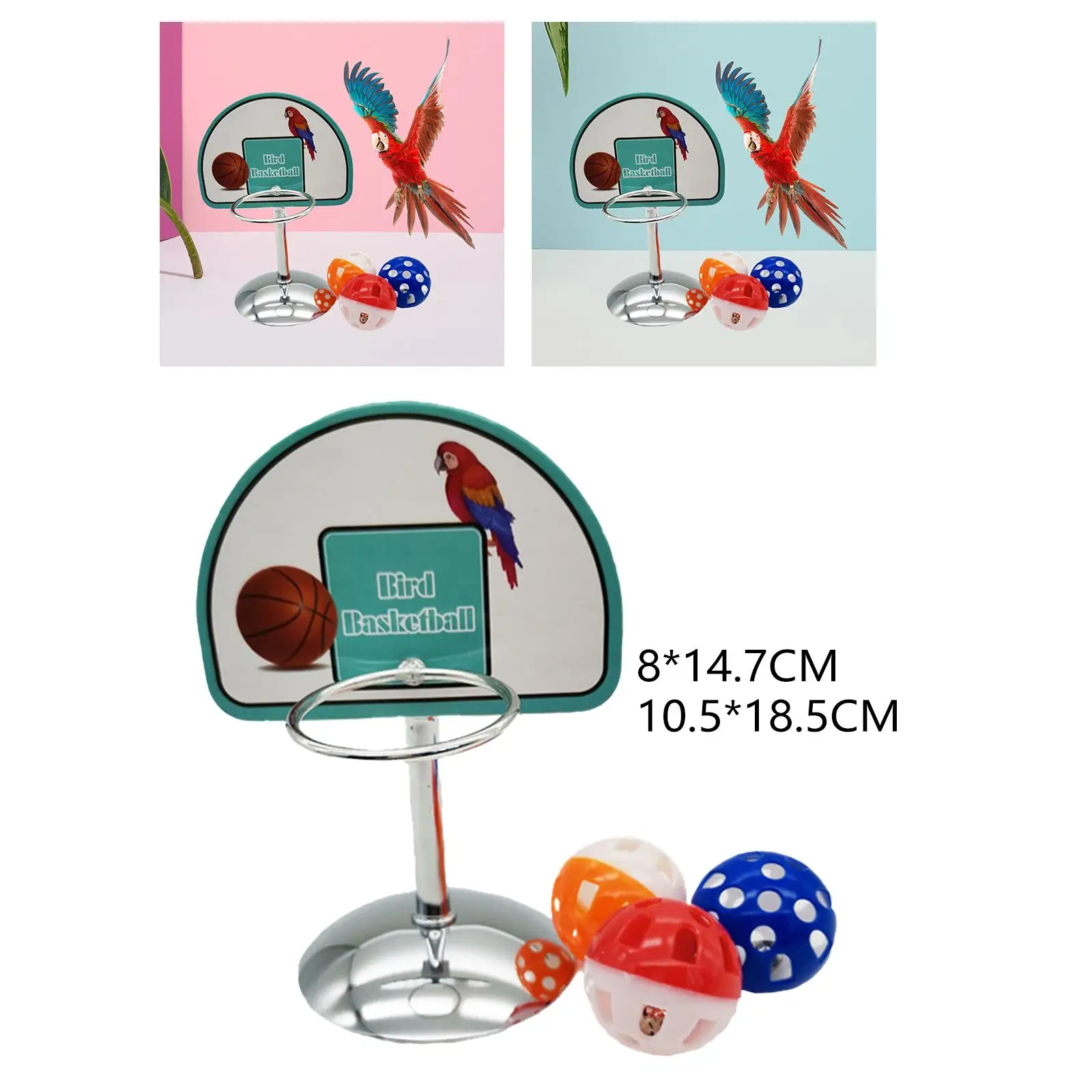 Bird training toys, educational toys, pet supplies, parrot toys, basketball with