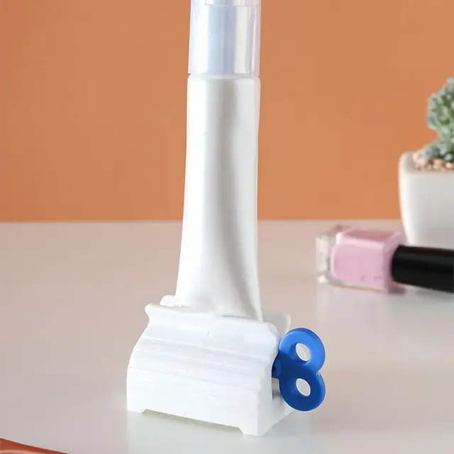  Cabilock Exprimidores manuales de pasta de dientes de 6 piezas,  extrusora para baño, accesorios para el hogar (azul y rojo al azar) : Hogar  y Cocina