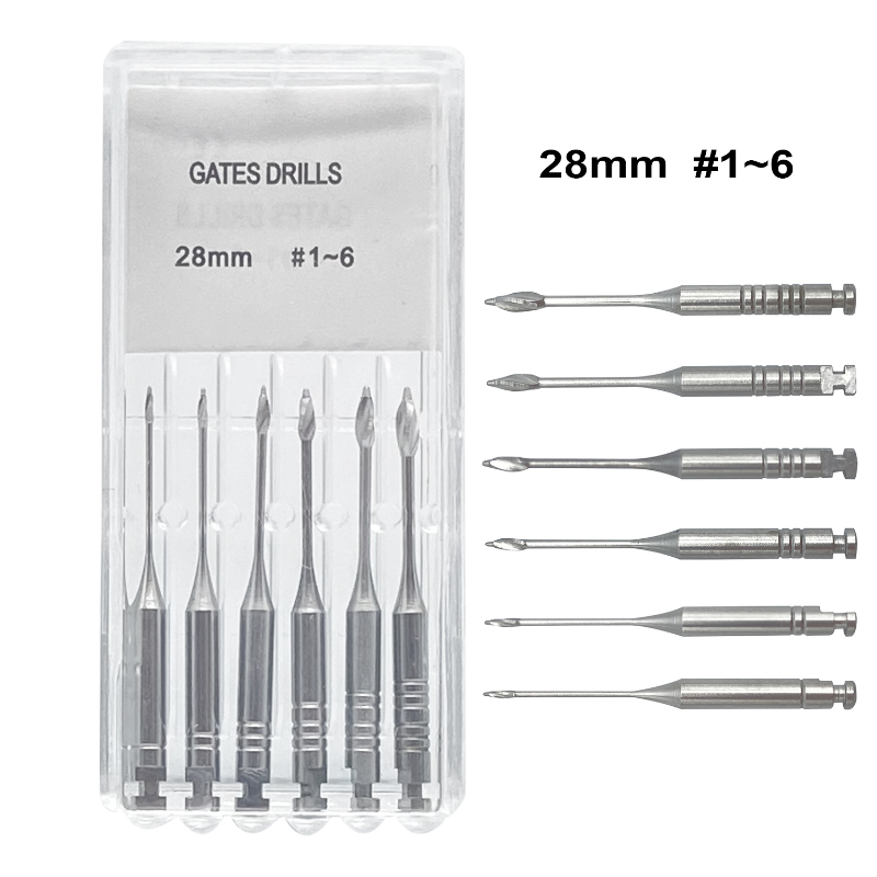 Best of Dental Endodontic Drill Gates Glidden Peeso Reamers Rotary 32mm / 28mm Engine Use Stainless Steel Endo Files #1- #6 Reviews & Tips - Image 4