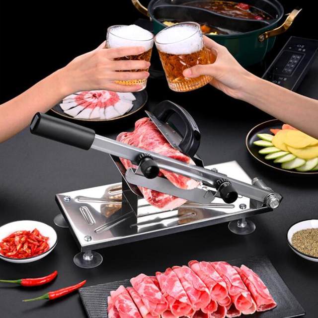 New Commercial Manual Frozen Meat Slicer Bone Cutting Tool Stainless Steel  Minced Lamb Bone Meat Cutter Manual Food Processors - AliExpress