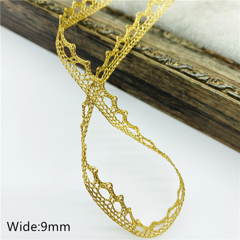 Description Picture 3 of item2yards/Lot 40mm Cotton Lace Ribbon For Apparel Sewing Fabric Ivory Trim Cotton Crocheted Lace Fabric Ribbon Handmade Accessories