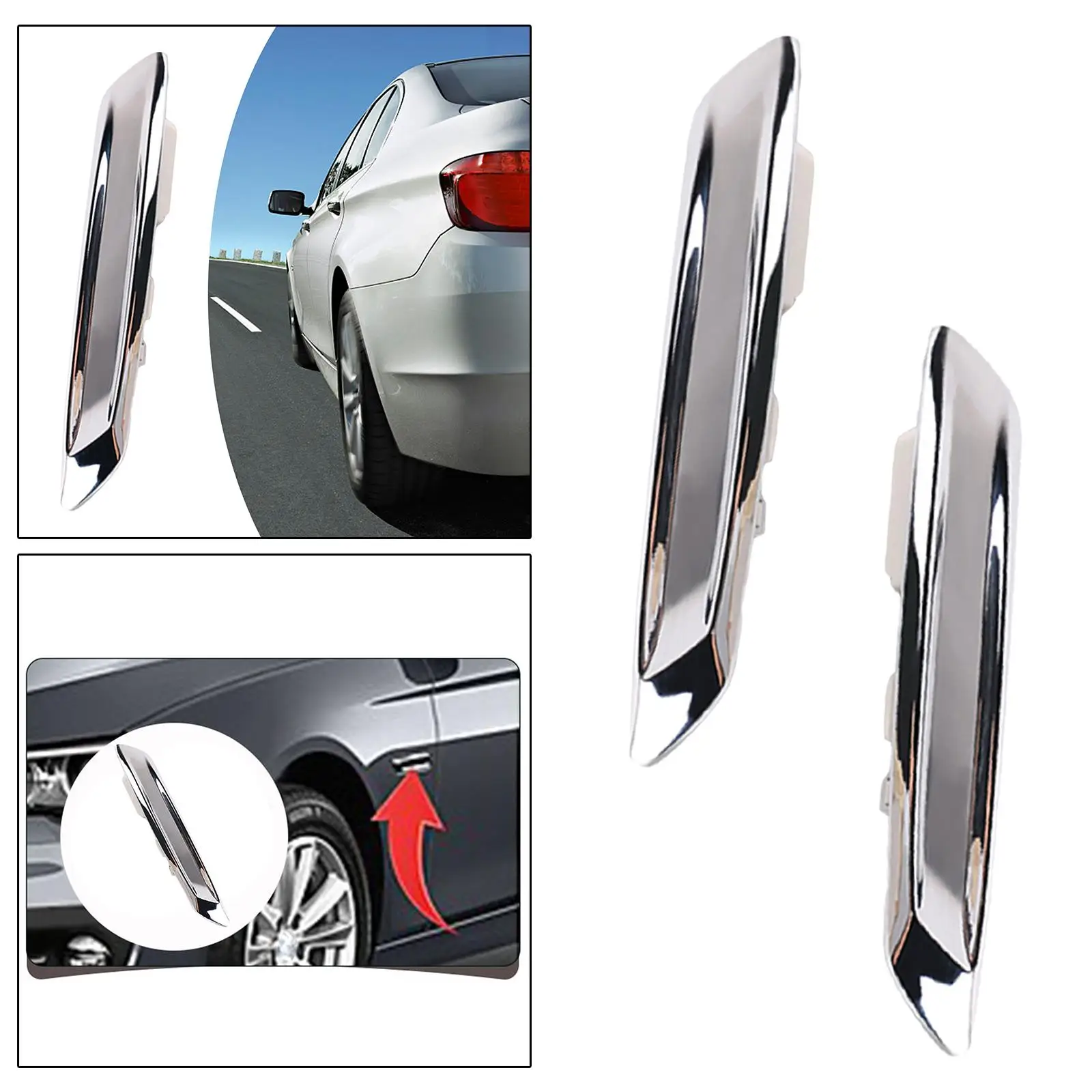 Front Molding Chrome Color for bmw F10 F11 550i 535iX