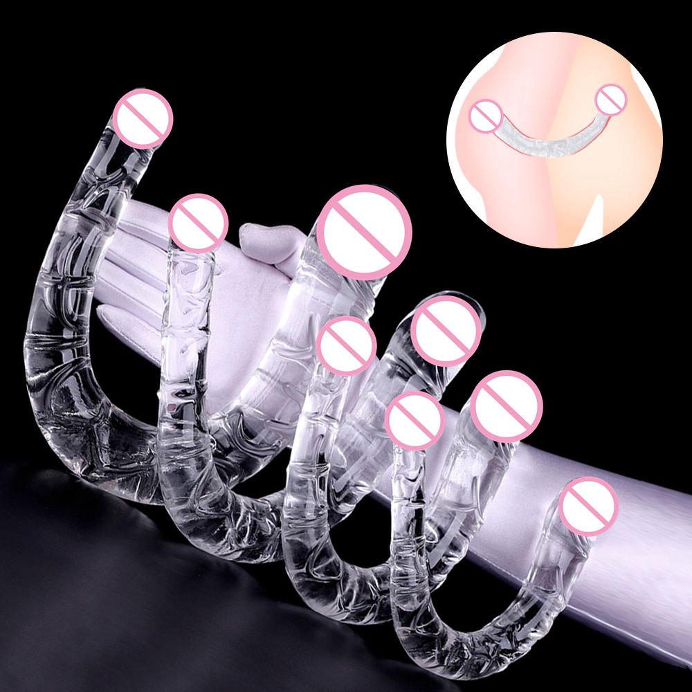 Silicone Realistic Double Anal Dildo Large Butt Plug For Women_voghion.com