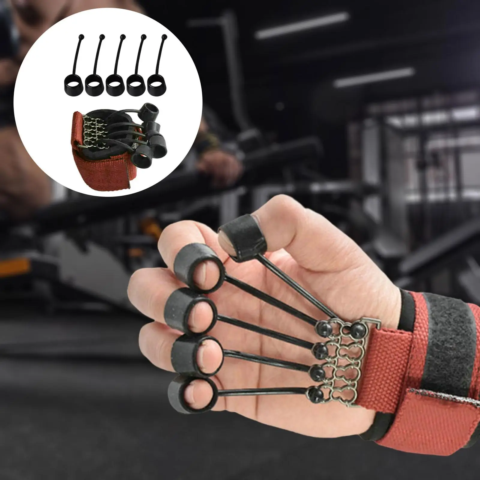 Finger Strengthener Hand Grip Strengthener Flexible Fitness Resistance Bands,