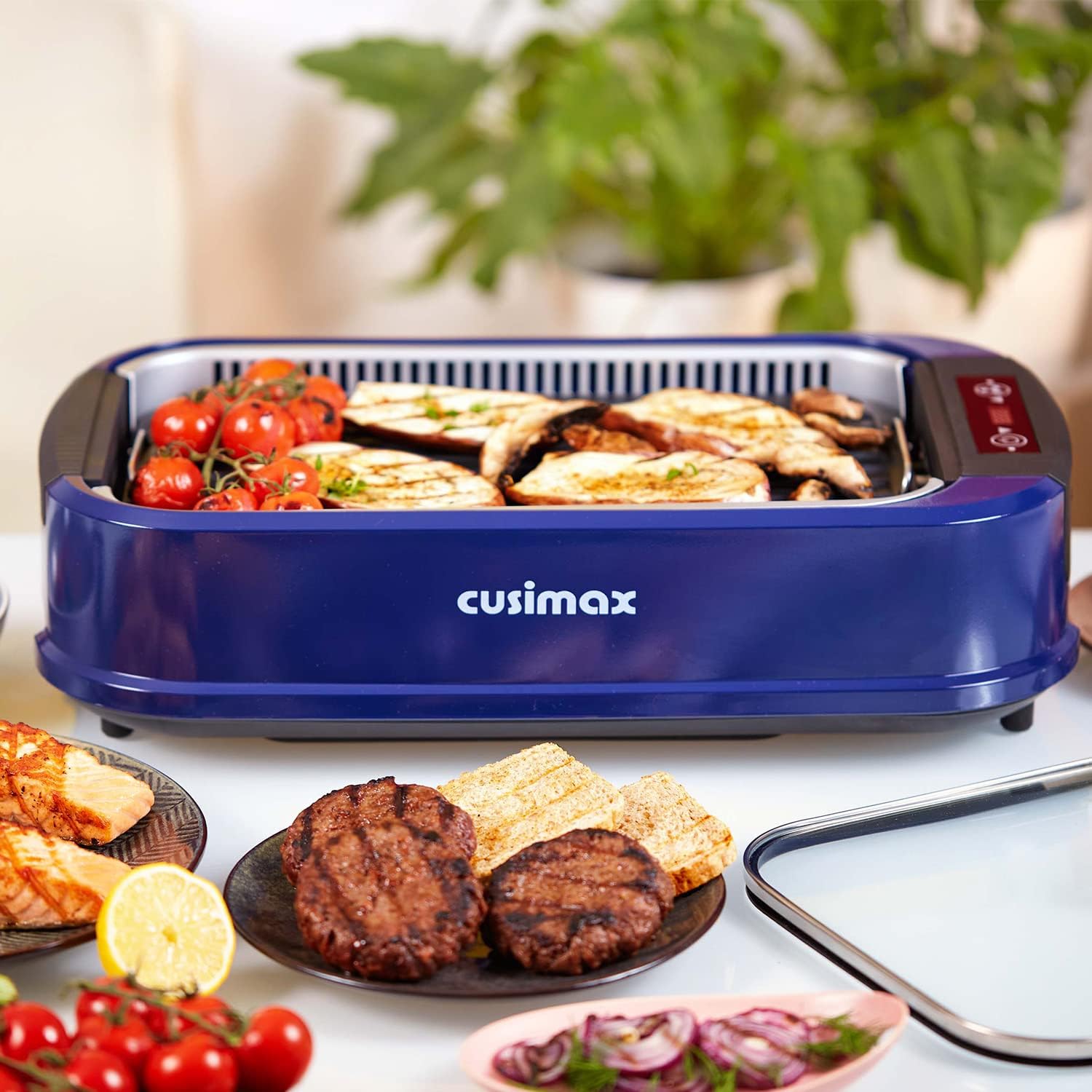 Title 3, Indoor Grill Electric Grill CUSIMAX Smokeless G...