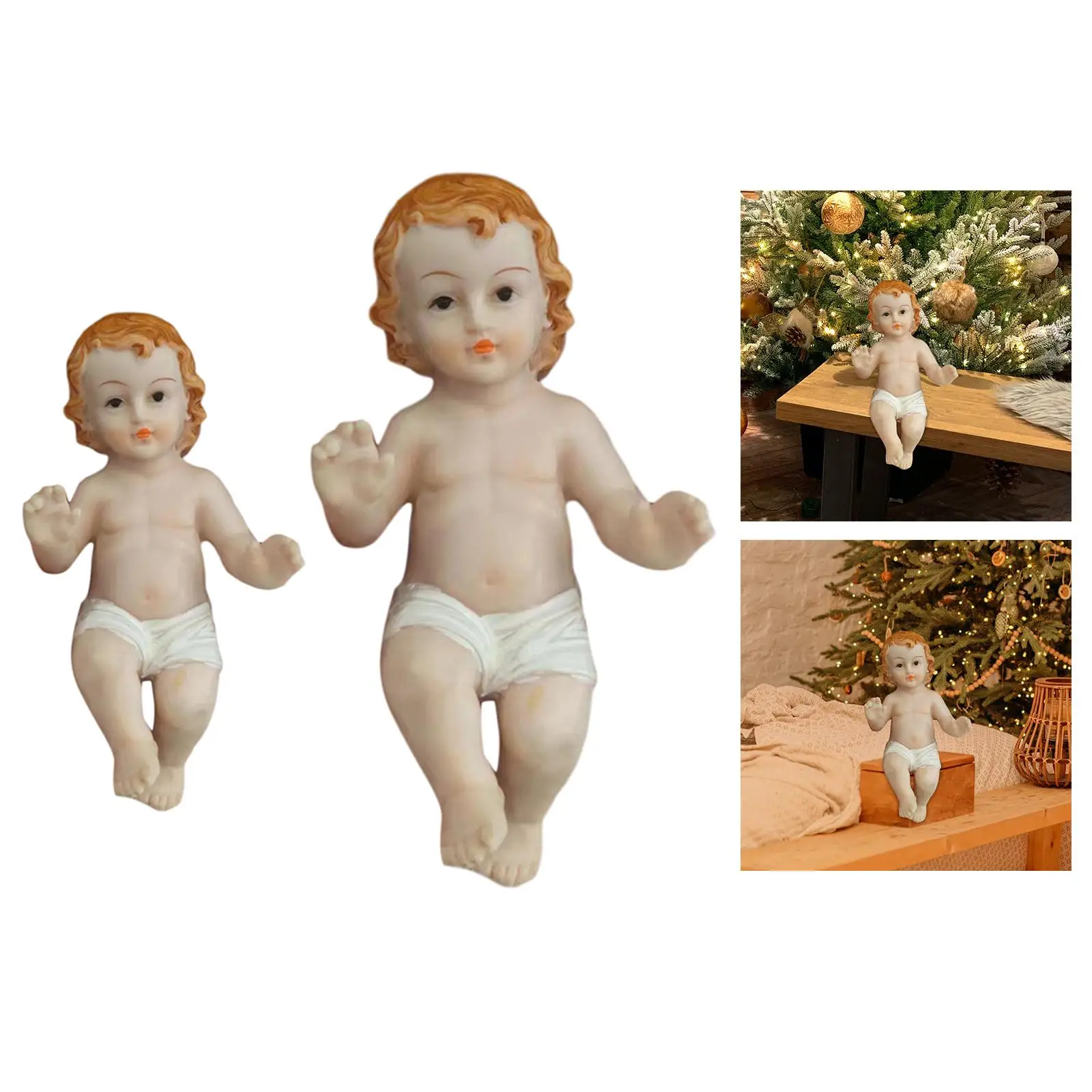 Infant Jesus Figurine Ornament Miniature for Office Decor Housewarming Gifts