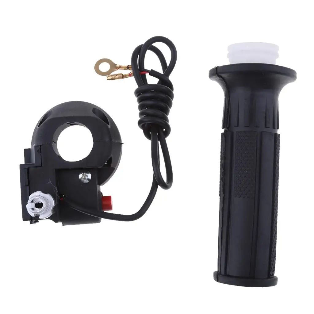 Universal Motorcycle 47 49cc Mini Moto Dirtbike Twist Throttle Grip Stop Kill Switch & Cable 22mm