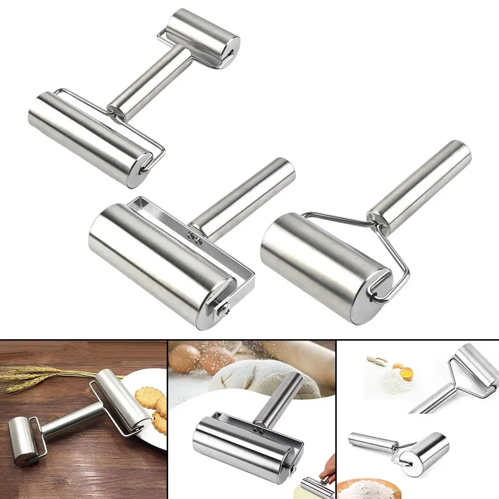 Stainless Steel Rolling Pin,  Pastry  Roller Kitchen Utensils
