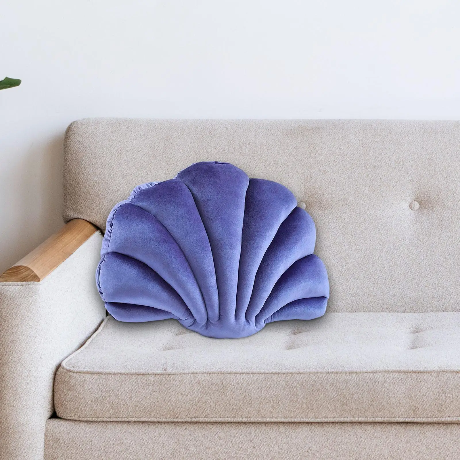 Seashell Decorative Pillow shell Pillow Cute Throw Pillow Ornament Wear Resistant for Couch Bed Size 34cmx25cm Firm Stuffed